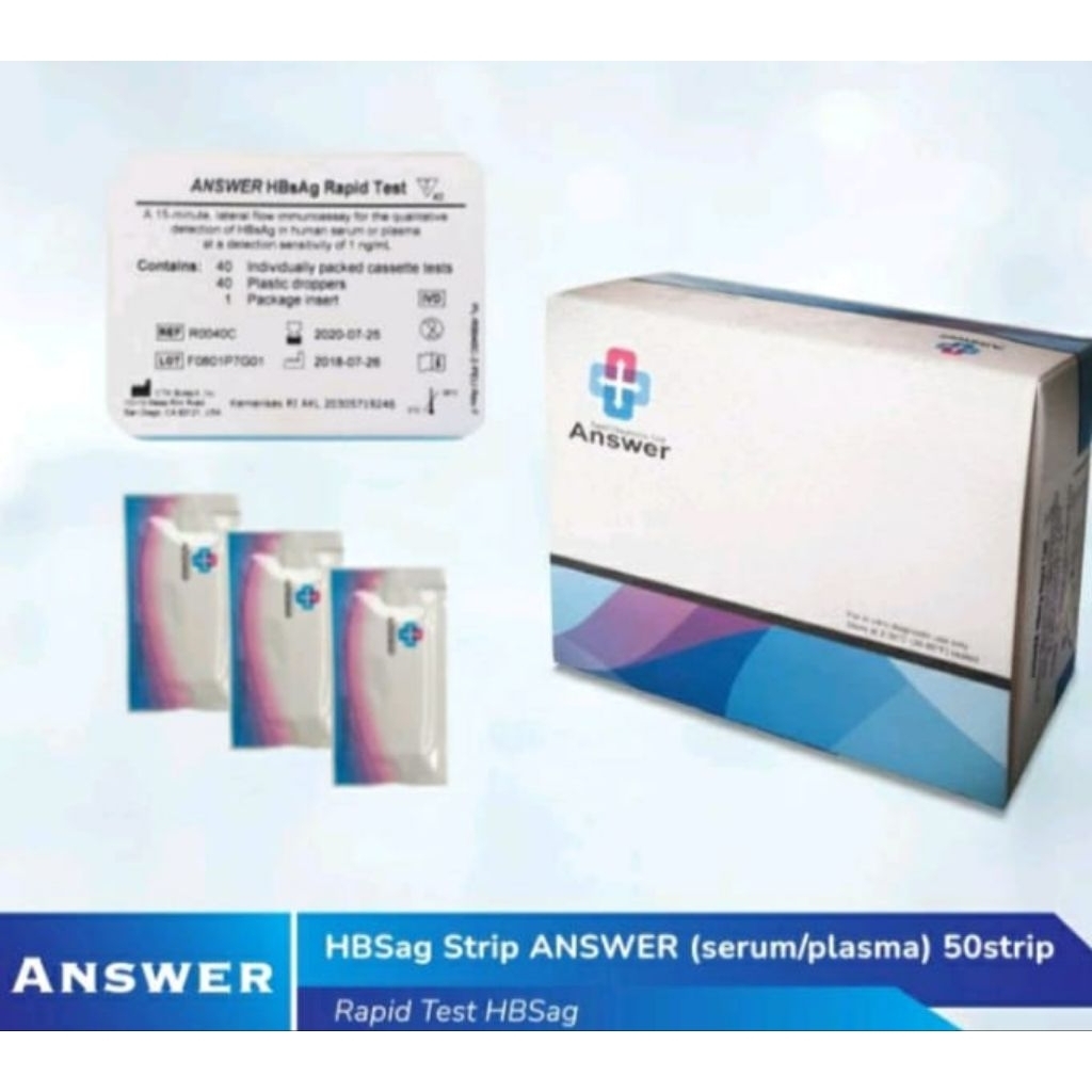 HBsAg strip Answer