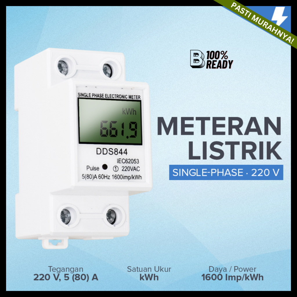 Digital Din Rail / Din Rail MCB Digital / Meteran Listrik Digital Din Rail kWh Meter