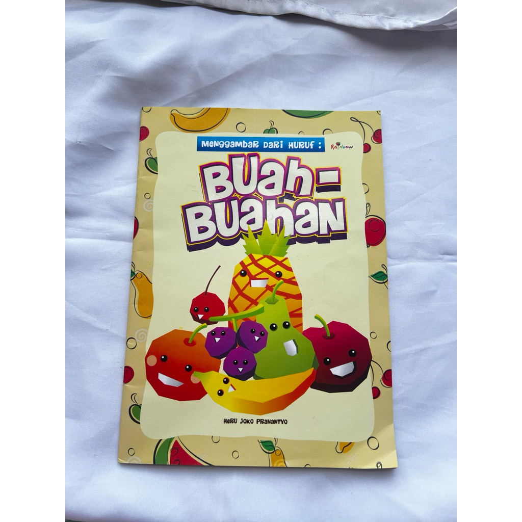 

PRELOVED - menggambar buah dari angka / buku gambar anak