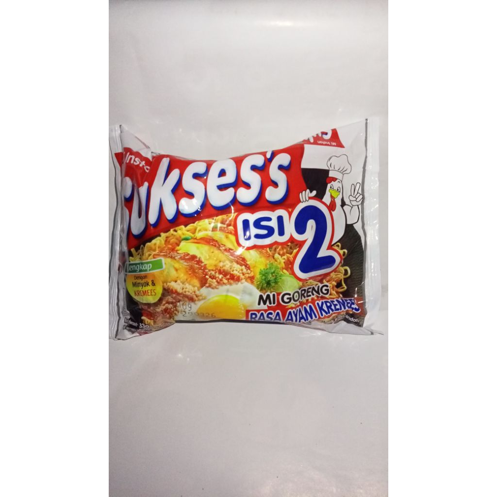 

mie sukses isi 2 rasa ayam kremes 133g/ mie goreng isi 2