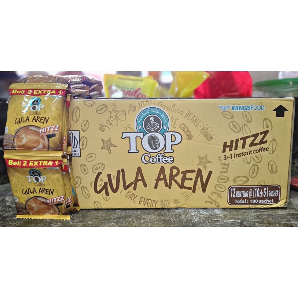 

kopi Top coffe gula aren perdus isi 12 renceng