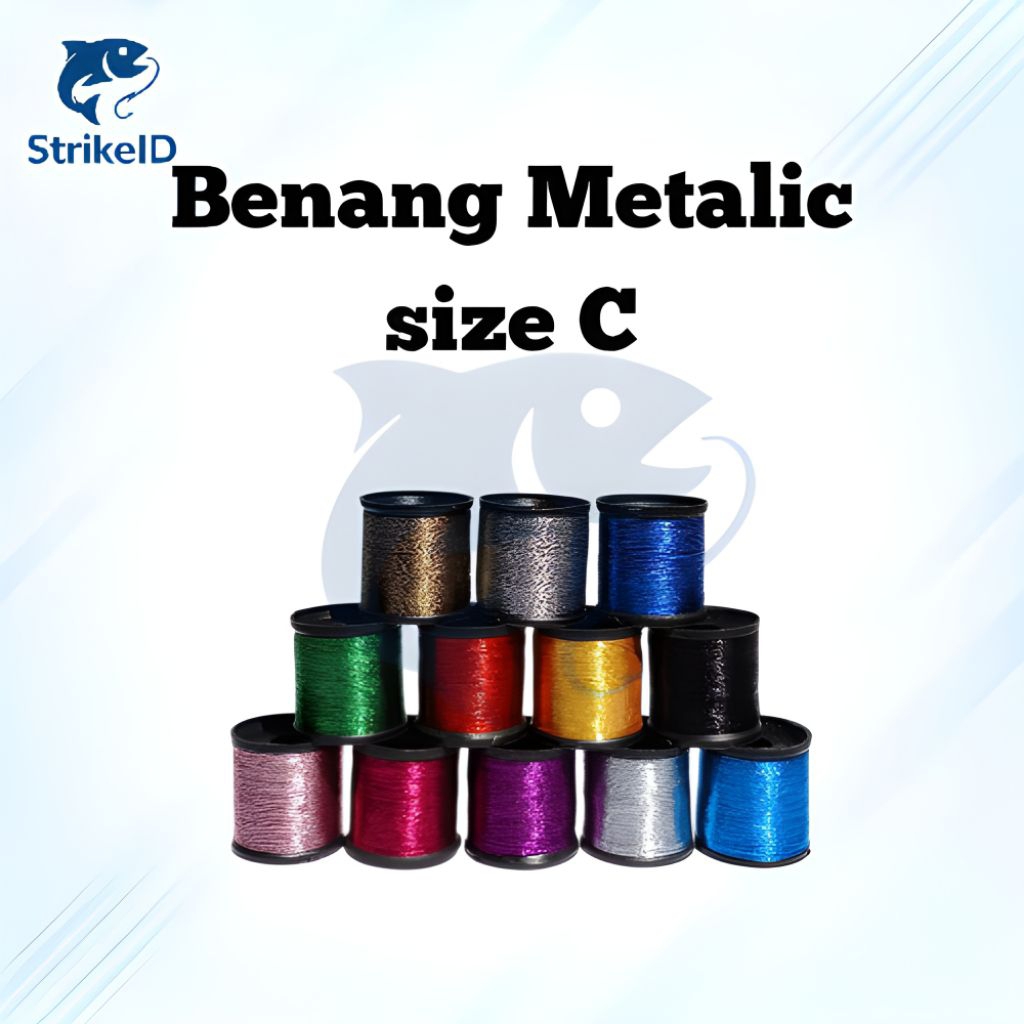 Benang Wrapping Joran Pancing Metallic Size A Kecil / Benang Lilit Ring Guide Kolongan Custom Kuat B