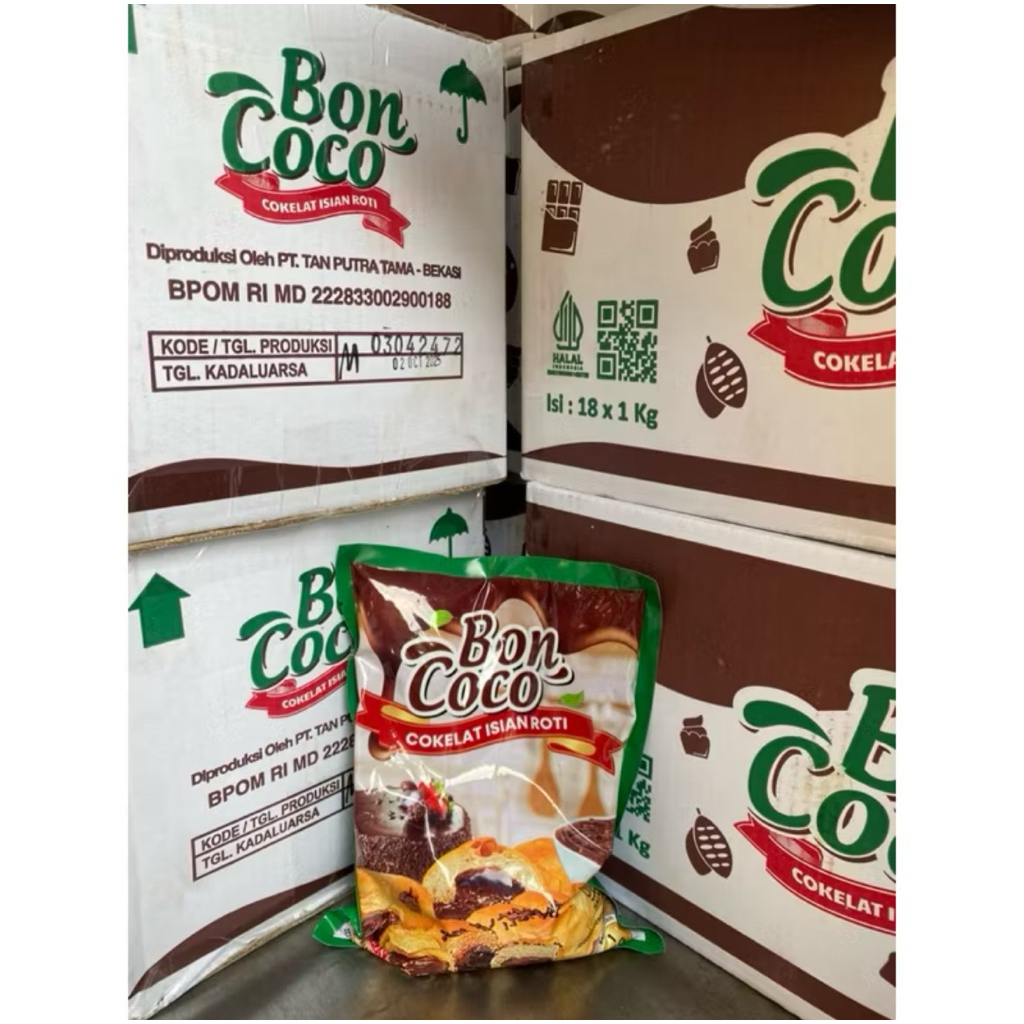 

SELAI COKLAT BONCOCO 1 DUS ( 1kg x 18 pcs) 18 kg