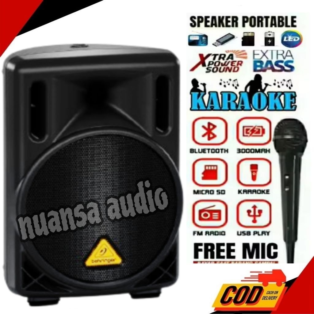 Speaker Bluetooth Karaoke Polytron kimiso Free Mic Karaoke MP3 Salon Bluetooth EXTRA BASS Speaker