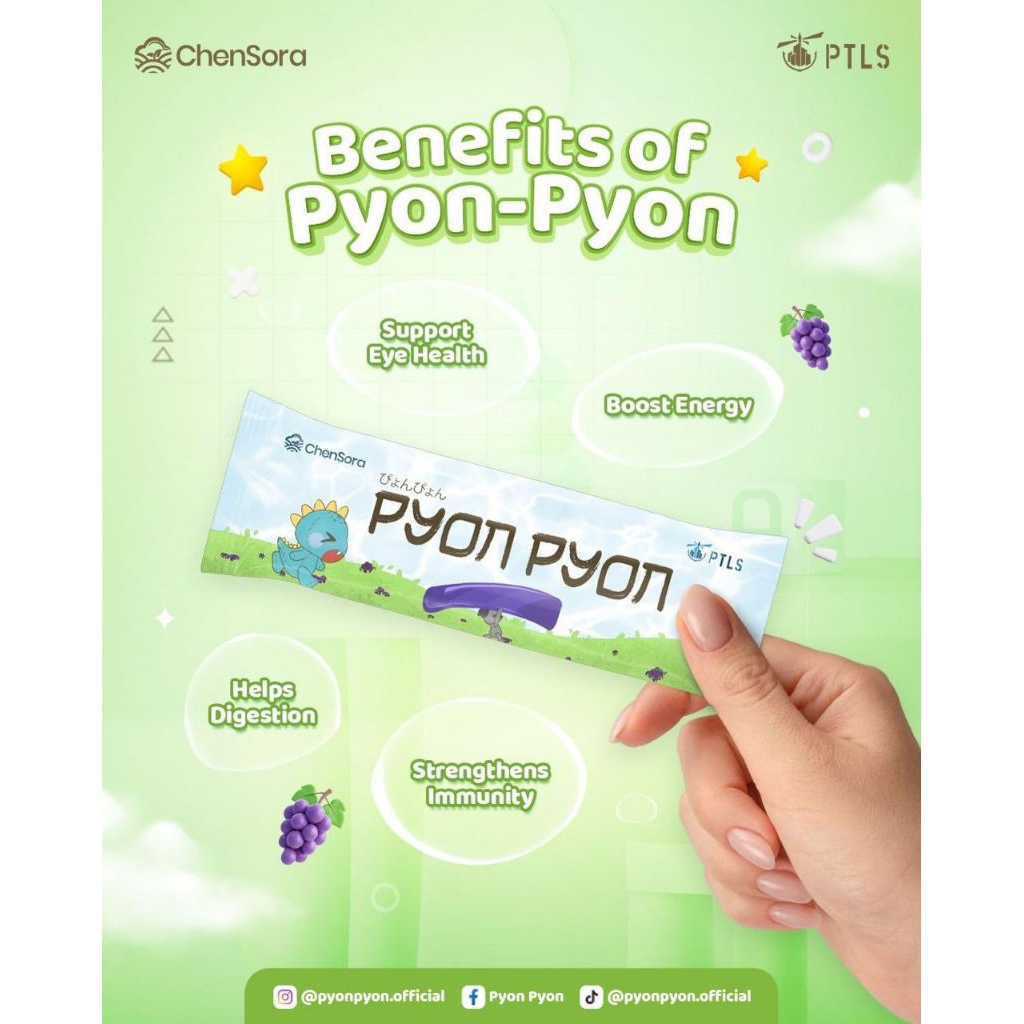 

PYON PYON by Chensora (Jelly pengganti nutrisi buah dan sayur) Jelly yang kaya akan Vitamin