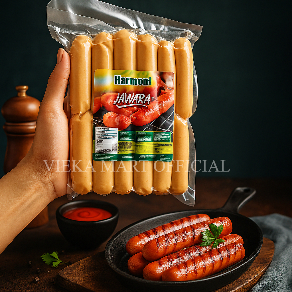 

Harmoni Sosis Sapi Bakar Jawara 500g isi 12