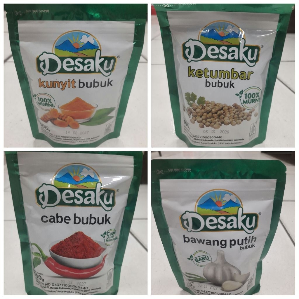 

Desaku Cabe Bubuk / Ketumbar Bubuk / Bawang Putih Bubuk / Kunyit Bubuk 100gr