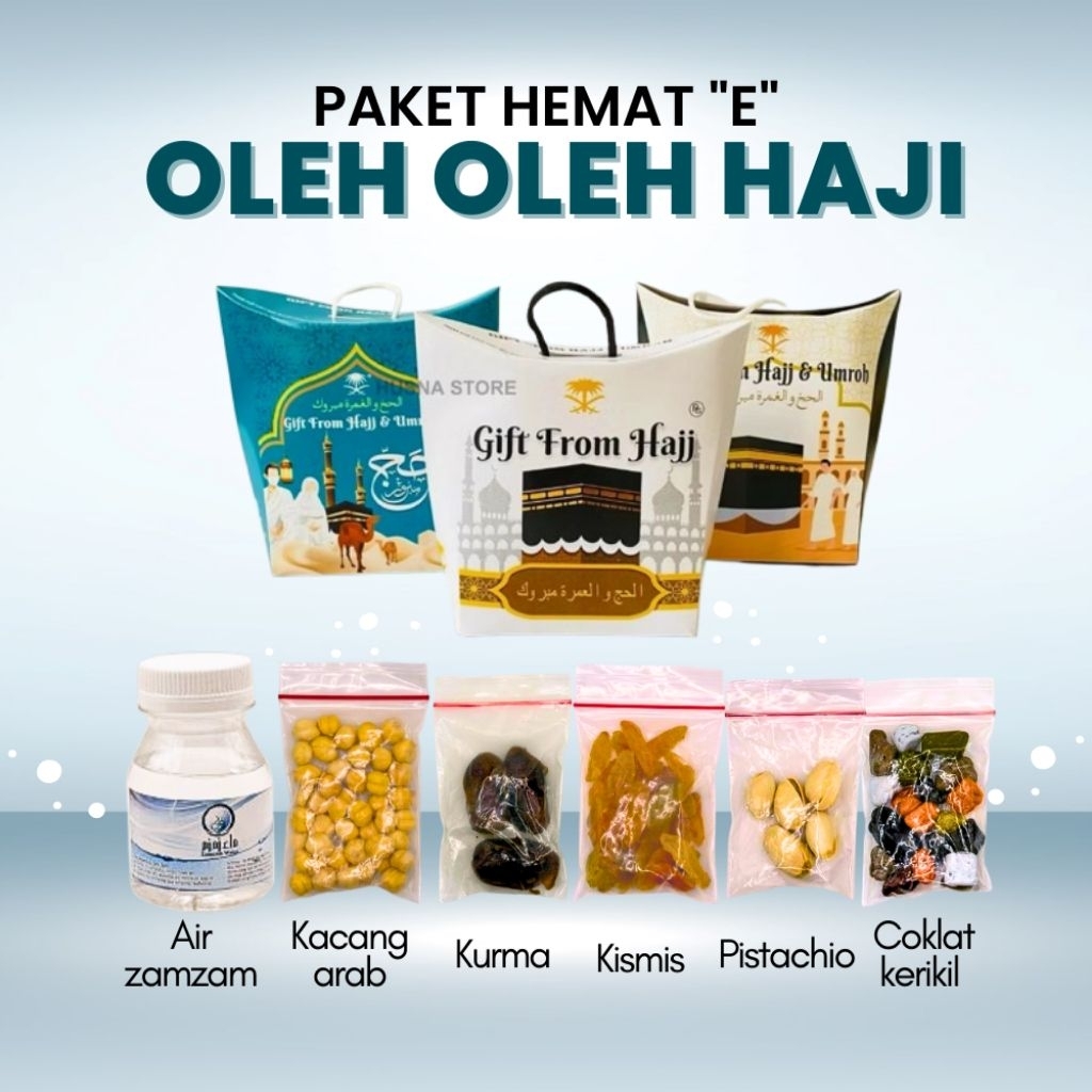 

Paket Hemat Oleh-oleh Haji dan Umroh Paket E isi Air Zamzam Dus tali