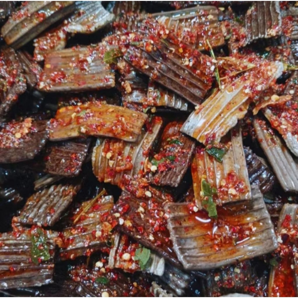 

Seblak Kerupuk Asbes/Kerupuk Jengkol Pedas Gurih Daun Jeruk