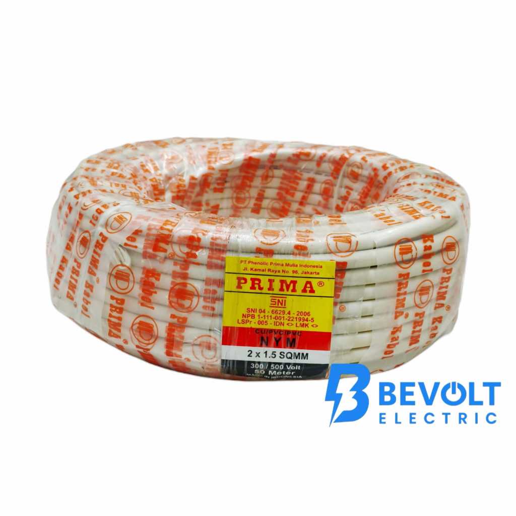 Kabel Listrik Prima NYM 2x1.5 mm Tunggal
