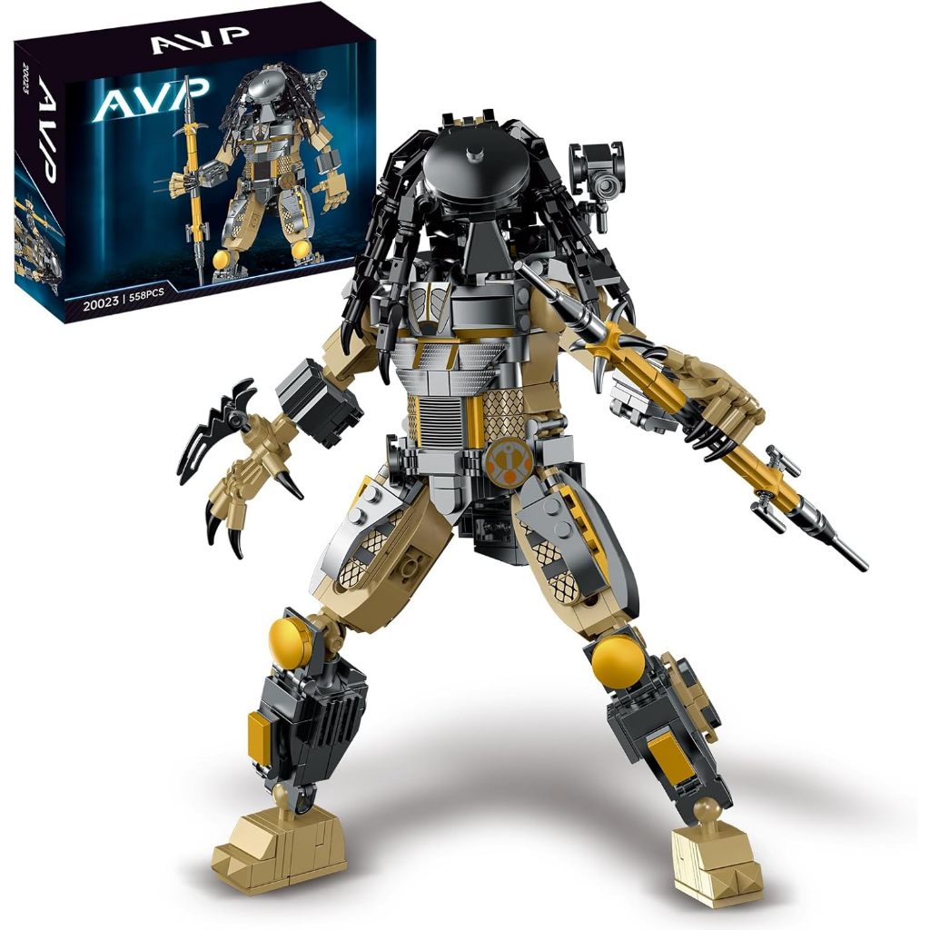 Xenomorph Horror Action Figure Building Kit Compatible with Lego for Adults,Cool Halloween Toy for B