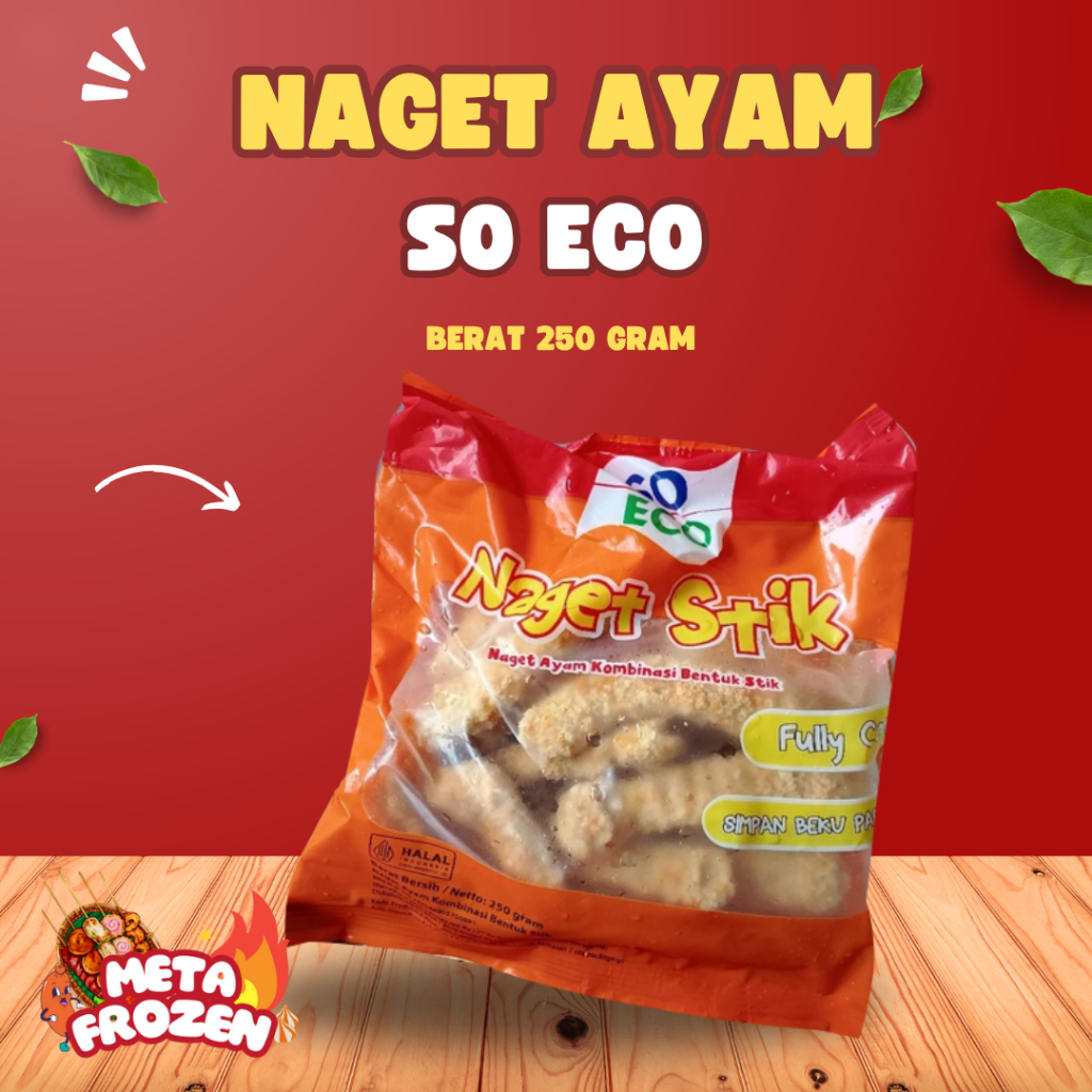 

NUGGET AYAM SO ECO RASA ENAK 250GR