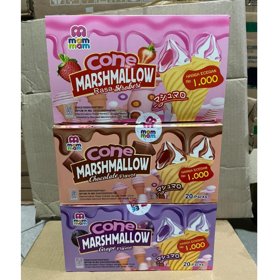 

MARSHMALLOW CONE MAM MAM ALL VARIANT isi 20 PCS