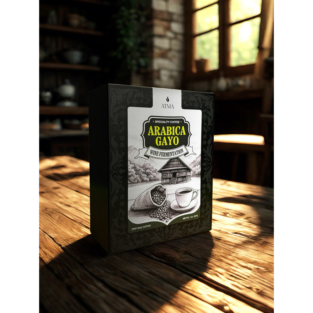 

Kopi Drip Bag Arabika Gayo Wine by Atma Speciality Coffee
