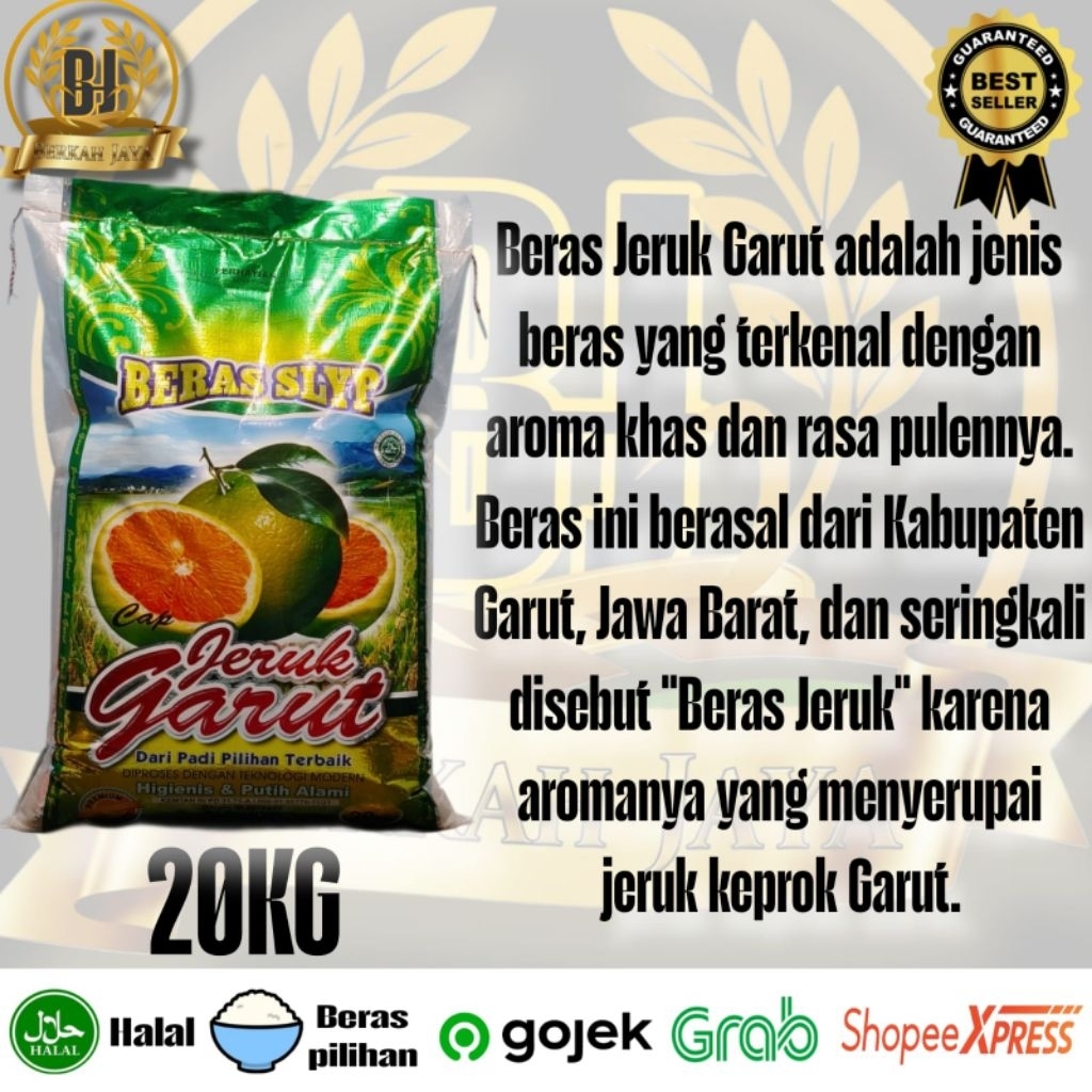 

Beras Jeruk Garut 20KG Berkualitas Super Premium Nasinya pulen & wangi