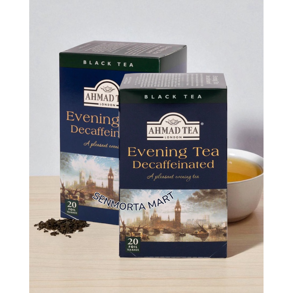 

AHMAD TEA EVENING TEA DECAFFEINATED BLACK TEA | TEH HITAM EVENING TEA | TEH CELUP IMPORT LONDON
