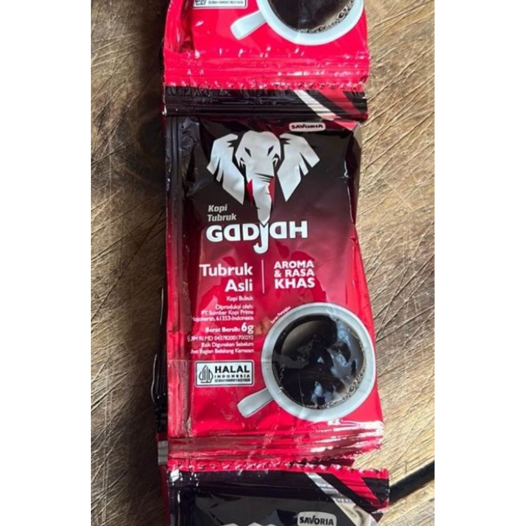 

KOPI TUBRUK GADJAH ASLI TANPA GULA 1 RENCENG