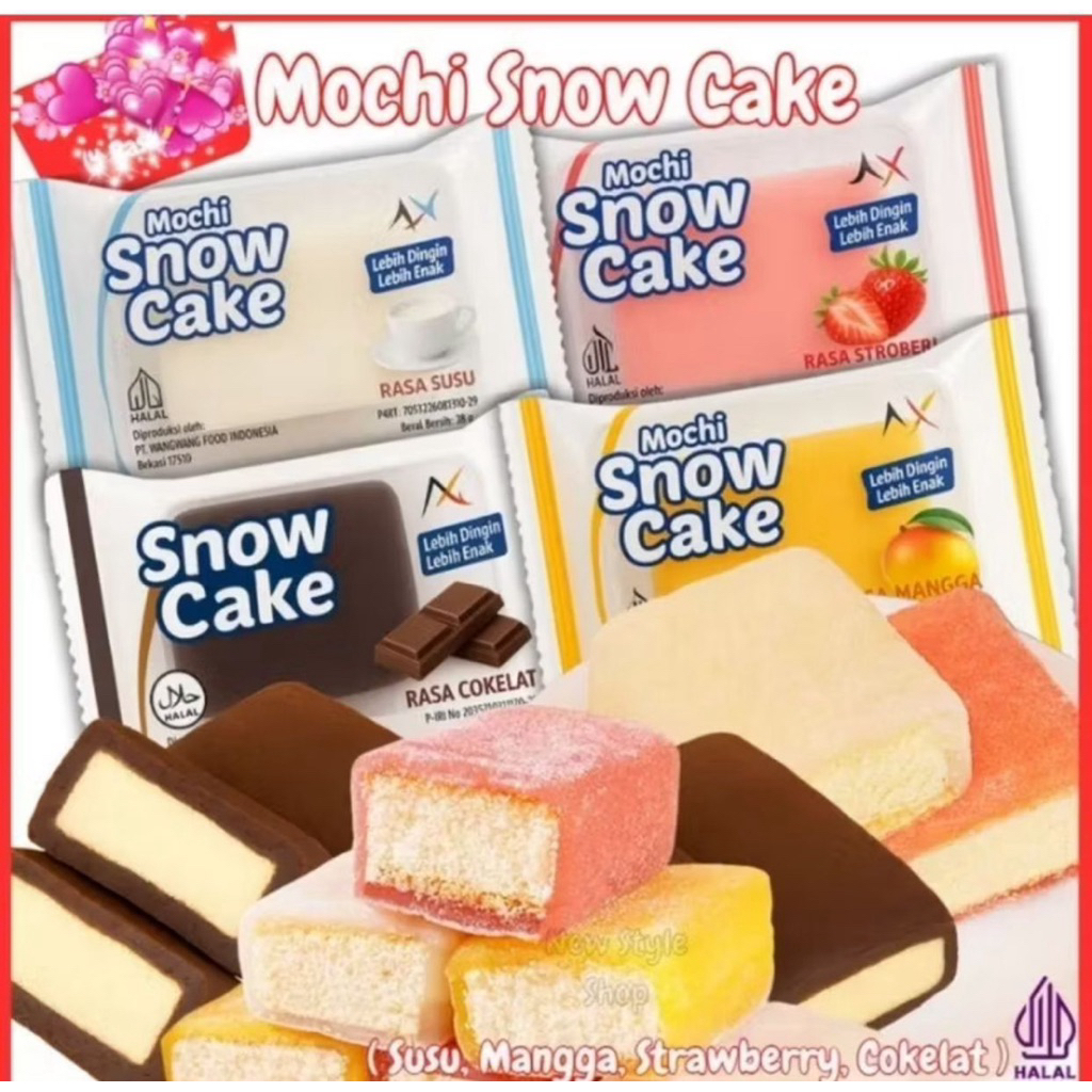 

MOCHI SNOW CAKE ENAK RASA BERVARIAN Isi 24