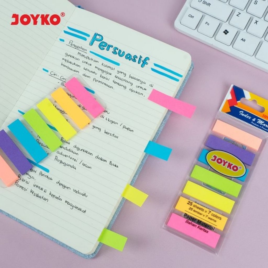 

Indeks & Mark Penanda Pembatas JOYKO (1 pcs) 7 warna COD