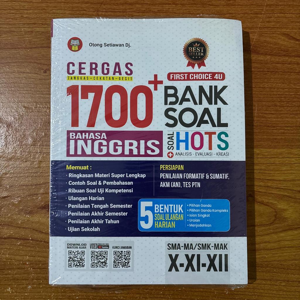 BUKU CERGAS 1700+ BANK SOAL BAHASA INGGRIS SISWA SMA-MA/SMK-MAK + SOAL HOTS / LATIHAN SOAL MERDEKA