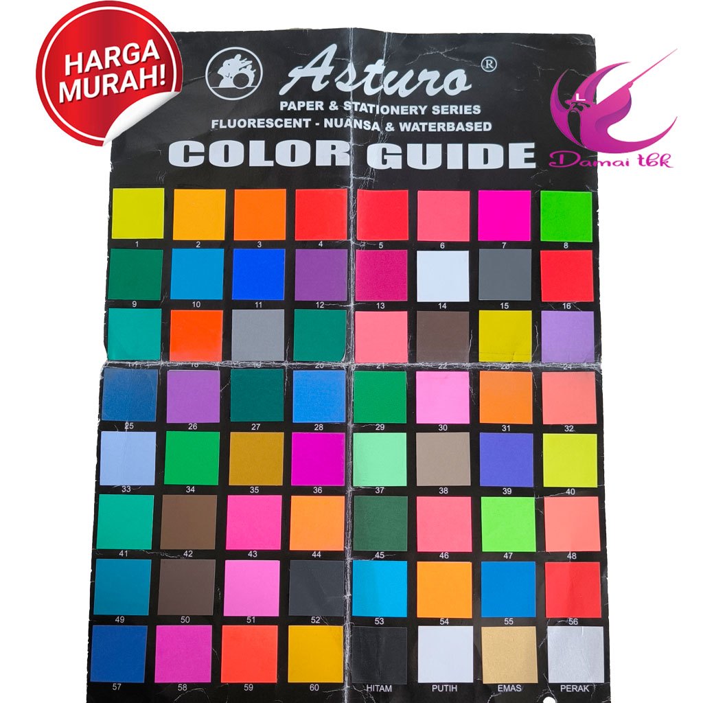 

Kertas Asturo Paper Spotlight Asli Karton Asturo Warna 40x60