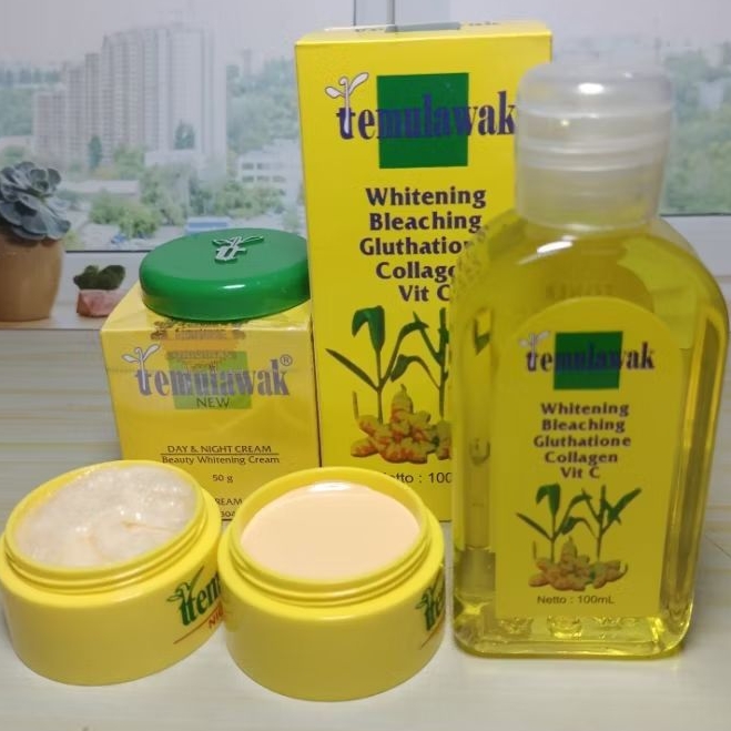 Cream Temulawak Siang Malam dan Toner Temulawak || Paket Temulawak 3in1