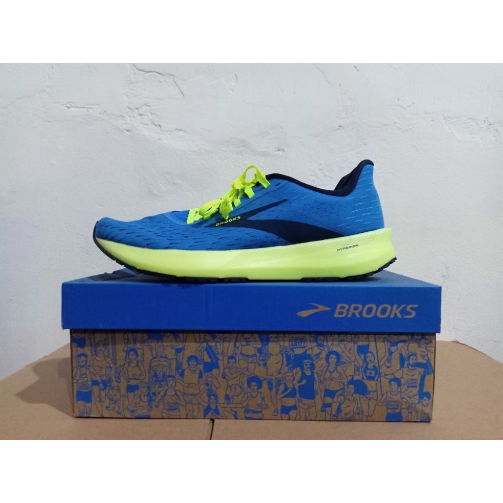 SEPATU LARI PRIA BROOKS HYPERION TEMPO BLUE/NIGHTLIFE ORIGINAL