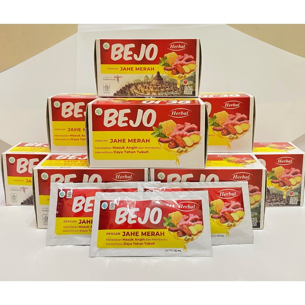 

Bejo Jahe Merah Sachet 1 Pack isi 6 Sachet Jamu Masuk Angin Herbal Alami