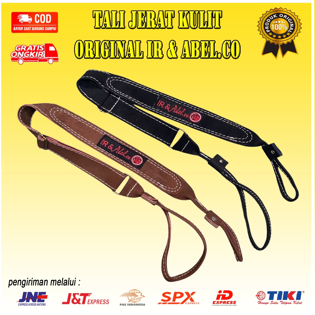 Tali Jerat Kulit Tali Selempang Tali Sandang Tali Senapan IR & Abel.Co