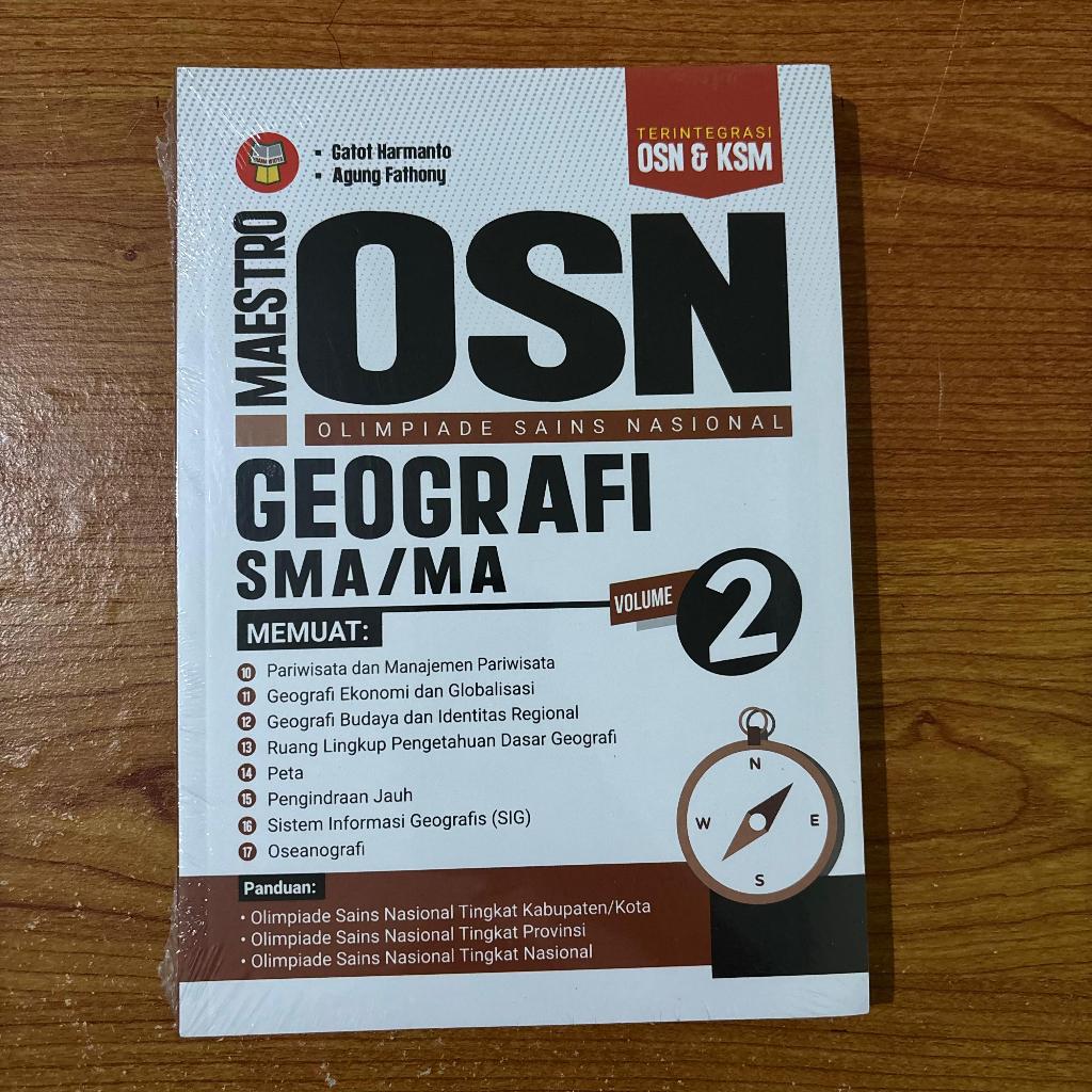 BUKU MAESTRO OSN (OLIMPIADE SAINS NASIONAL) GEOGRAFI SMA/MA VOLUME 2 LATIHAN SOAL OSN KSM - Yrama
