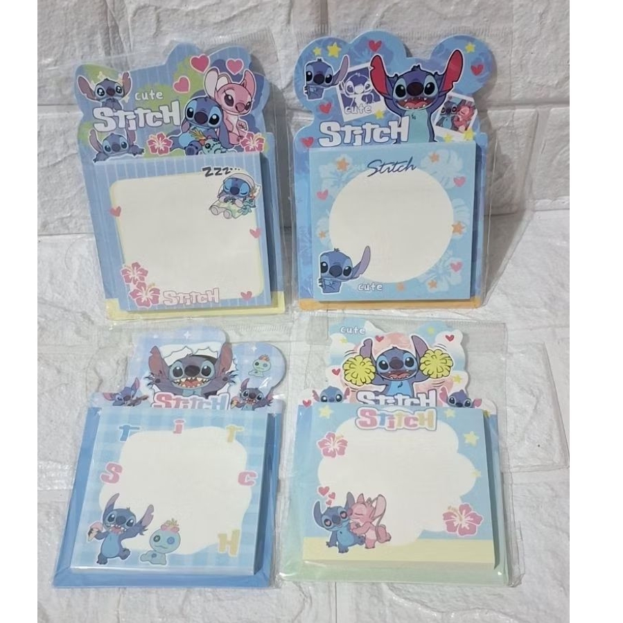 

sticky note stitch kertas notes diary pengingat tempel kertas buku motif karakter disney stitch angel scrump memo atk alat tulis kantor sekolah kuliah