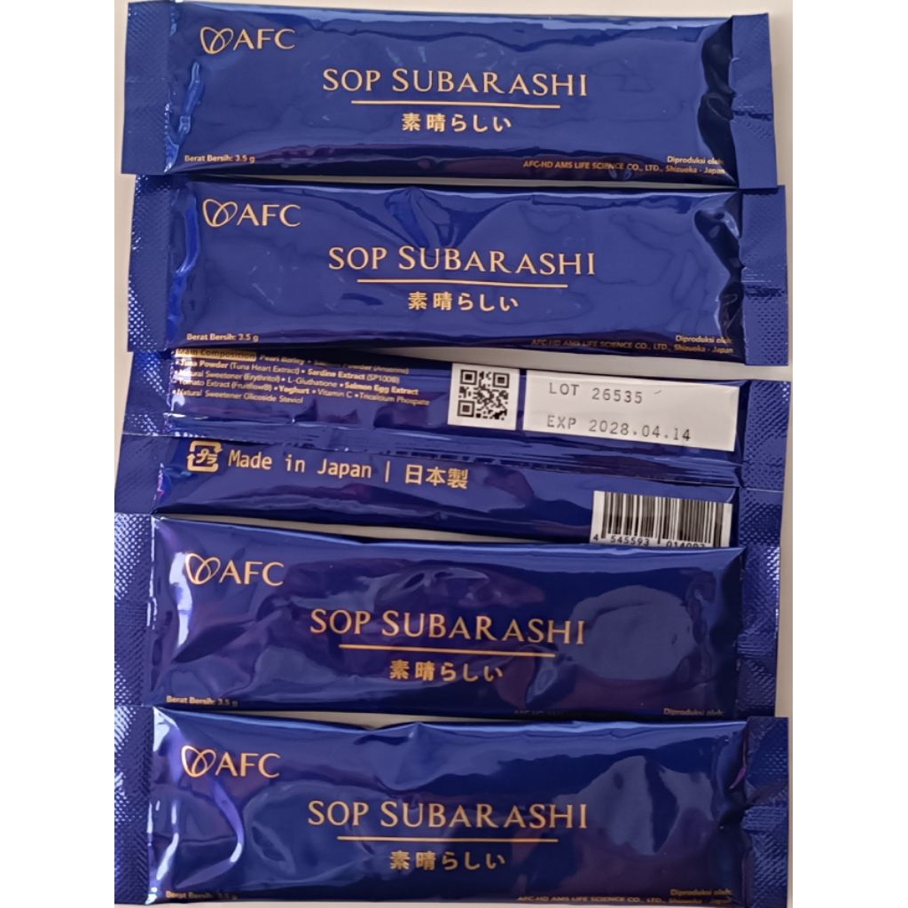 SOP Subarashi Gold per Sachet