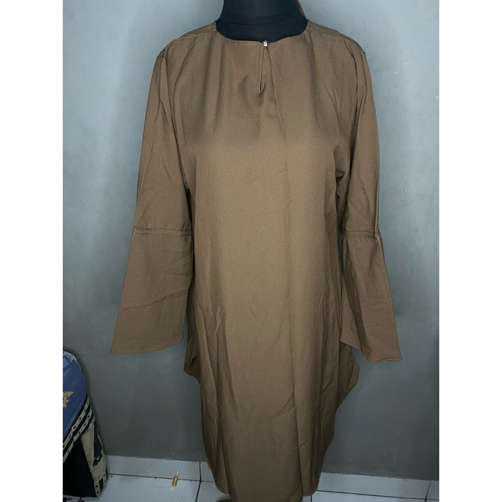 Atasan wanita | Baju atasan | Atasan blues coklat tua | Baju wanita