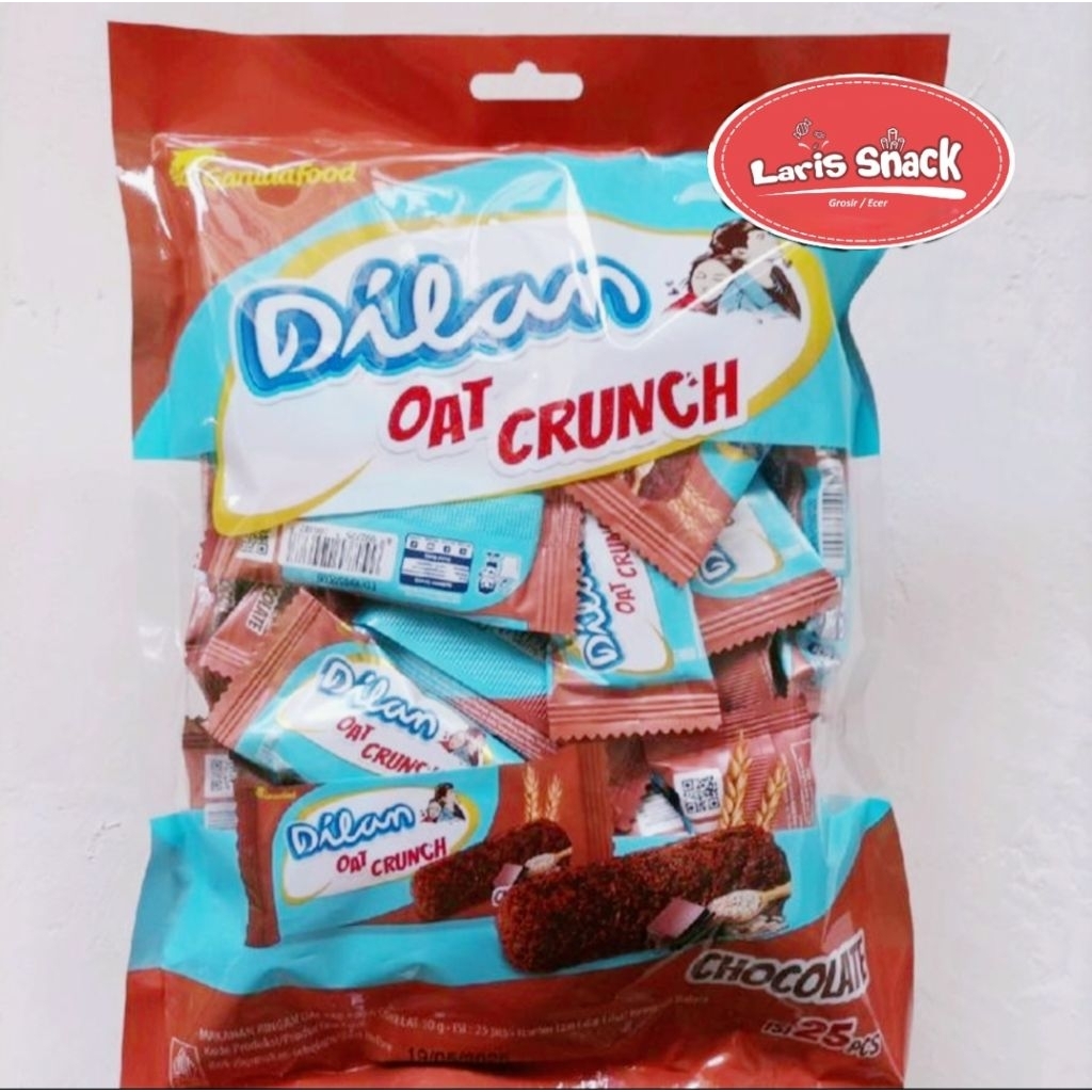 

Dilan Oat Crunch Chocolate/Oat Bar Rasa Cokelat Kemasan Bag