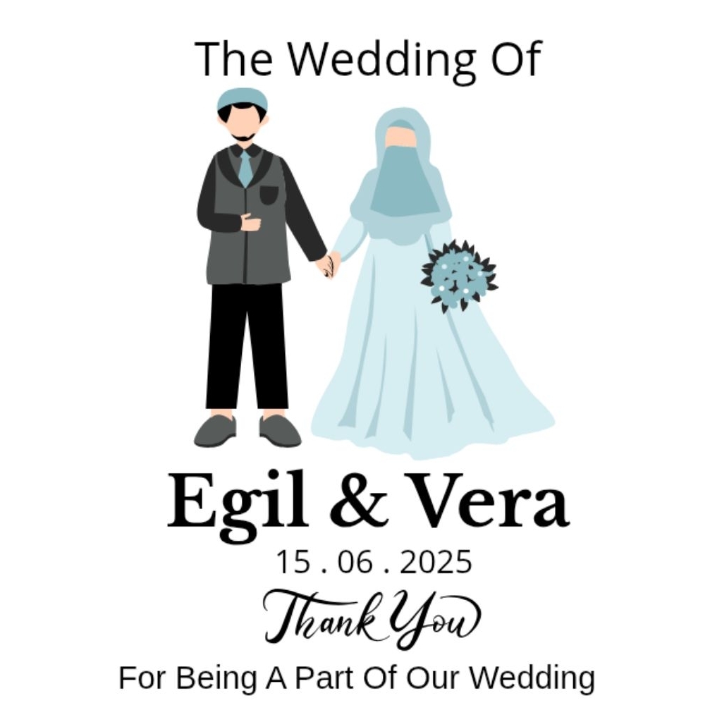 (100Pcs) Hangtag Souvenir Wedding/ wedding card / Thanks Card / Kartu Ucapan terimakasih