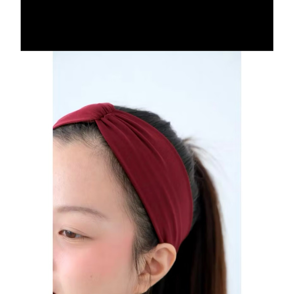 Headband Bandana Sport Hairband Fashion Bando Korea Elastis Stretch