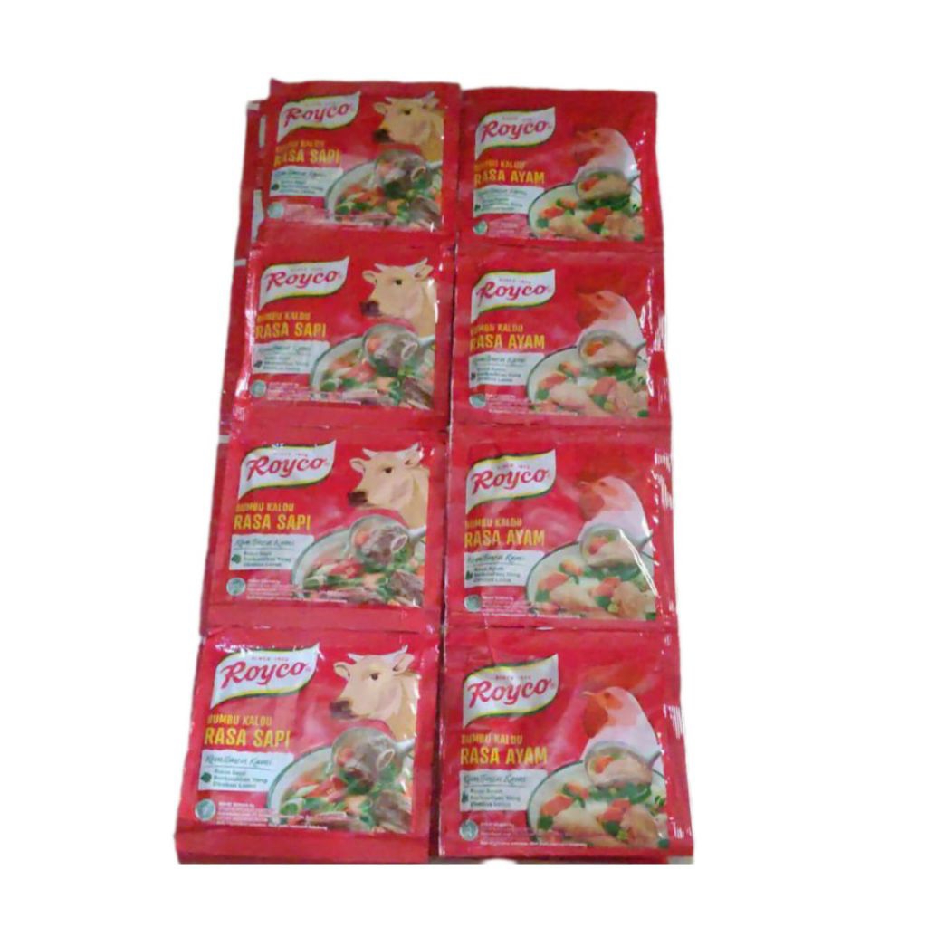 

Royco Penyedap Masakan Rasa Ayam dan Sapi Renceng (12pcs)
