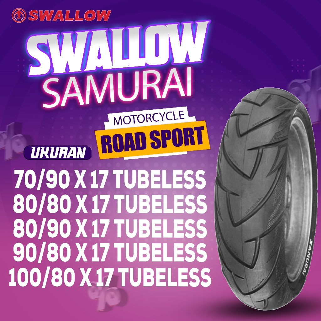 BAN SWALLOW SAMURAI (ROAD SPORT) RING 17 TUBELESS