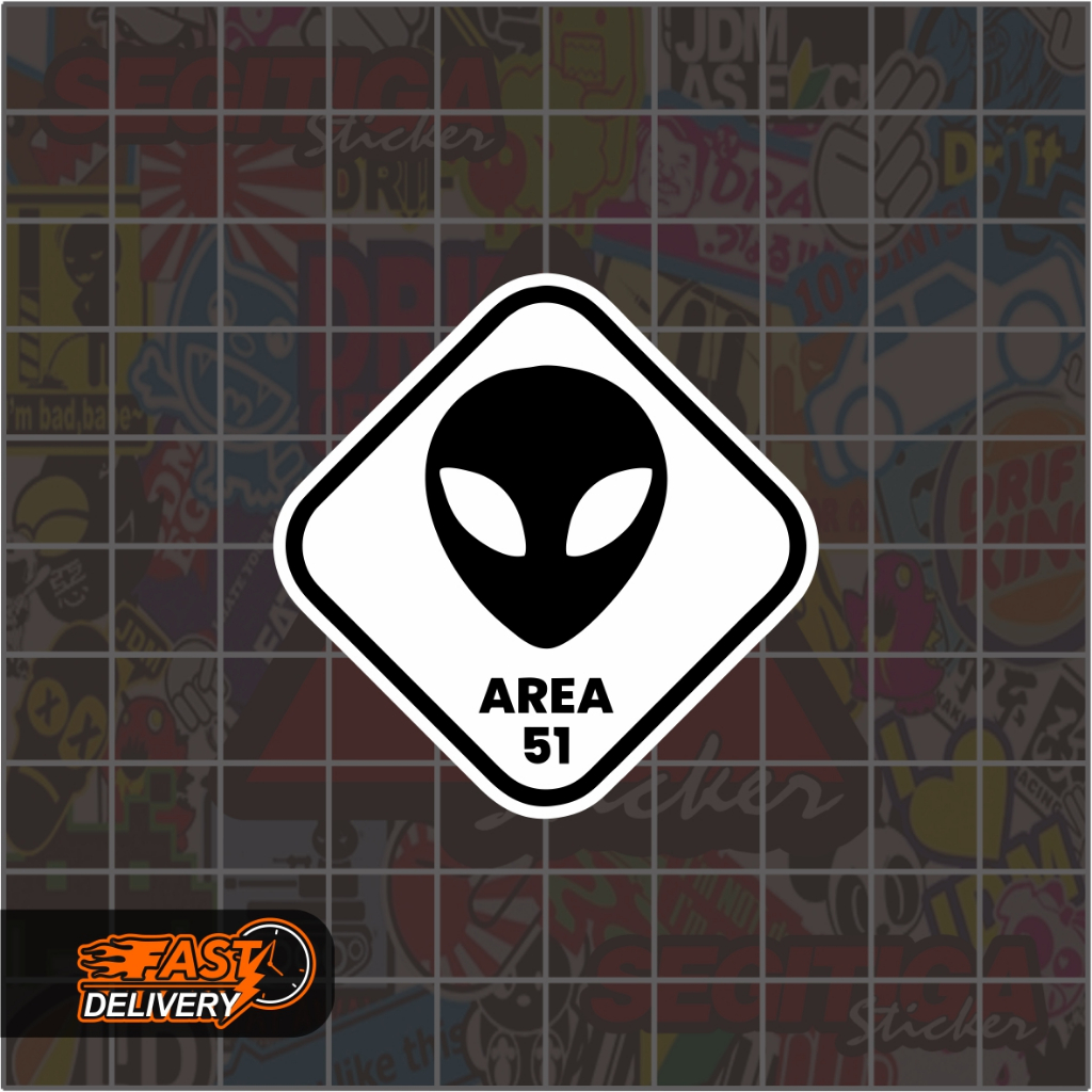 

Sticker Area 51 Ukuran 5 x 5 Cm