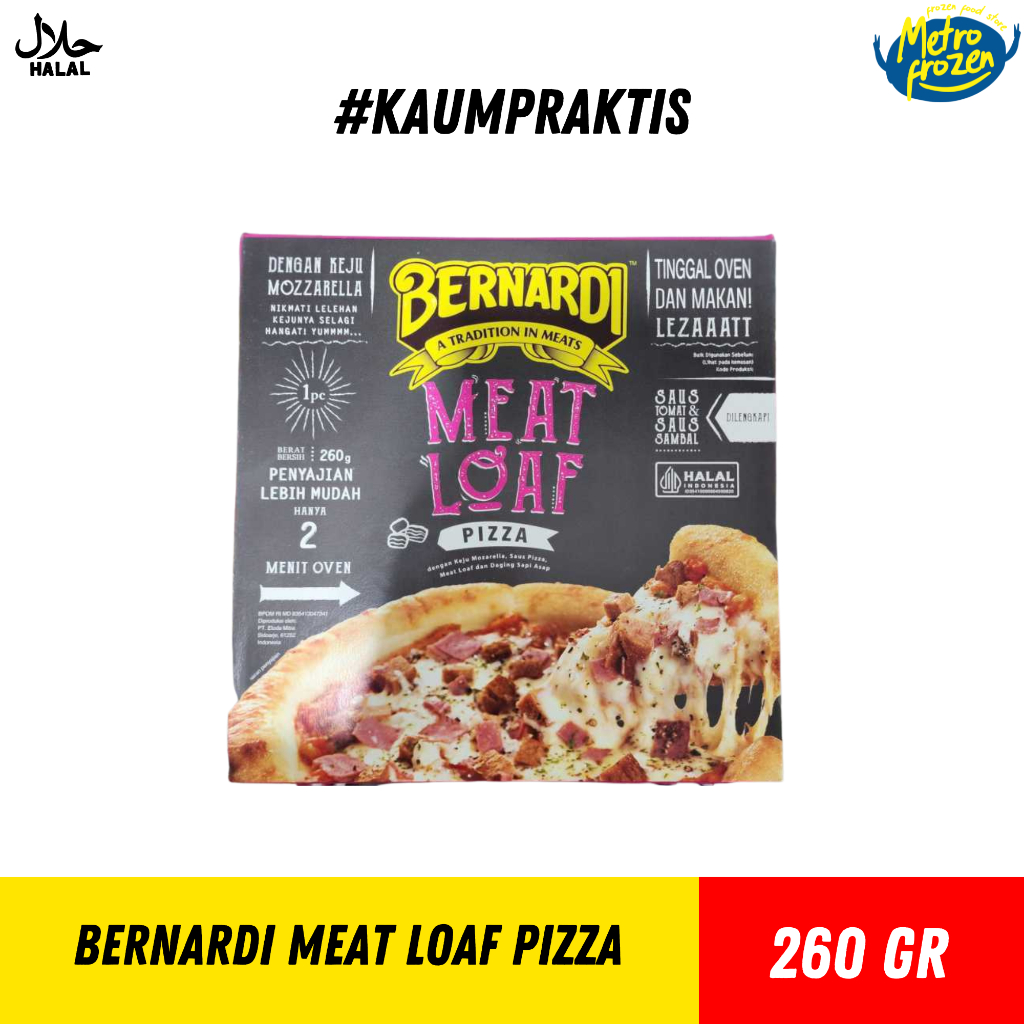 

BERNARDI Meat Loaf pizza 260gr & Pepperoni Pizza 250gr