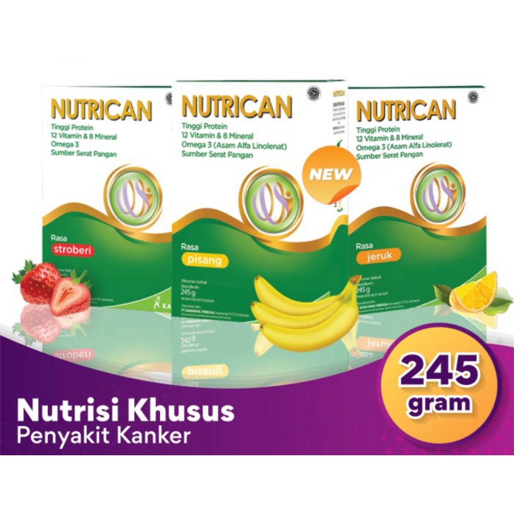 

Nutrican 245gr Pisang, Jeruk, Strawberry