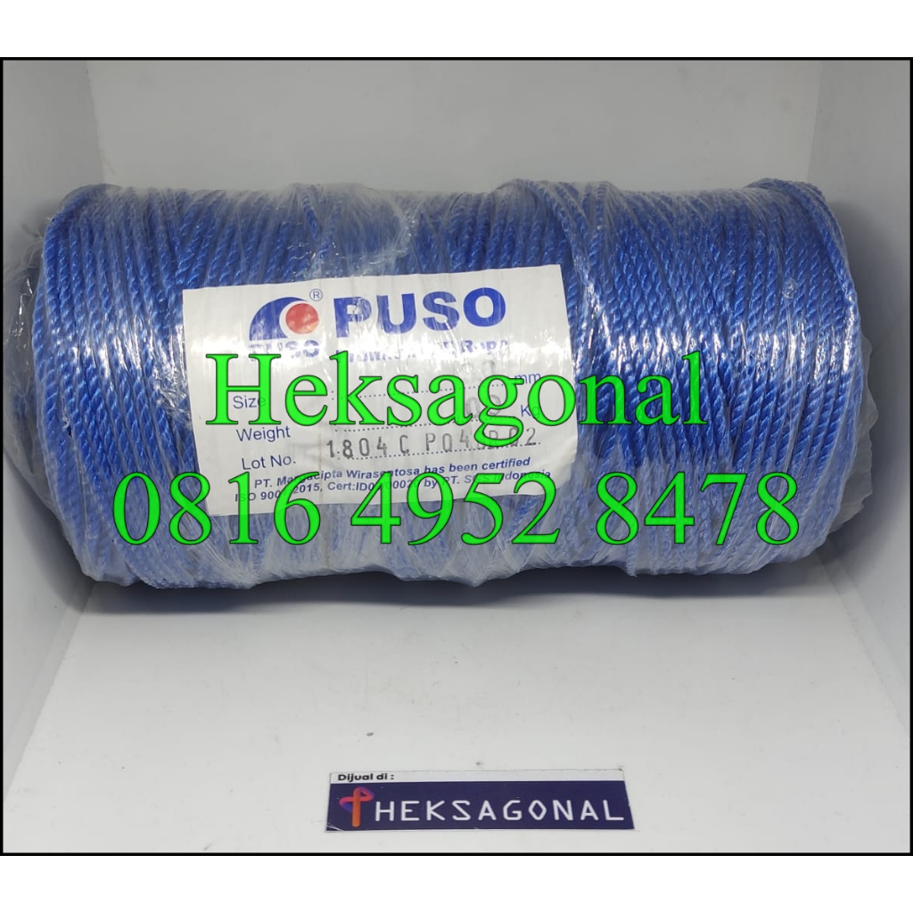 

Tali Tambang PUSO Premium PE 3 mm 200 meter roll BPN