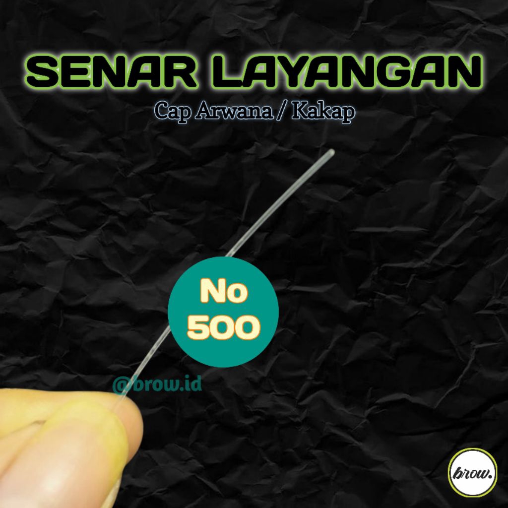 SENAR LAYANGAN GAPANGAN UK 500 SENAR BENING CAP IKAN ARWANA / KAKAP