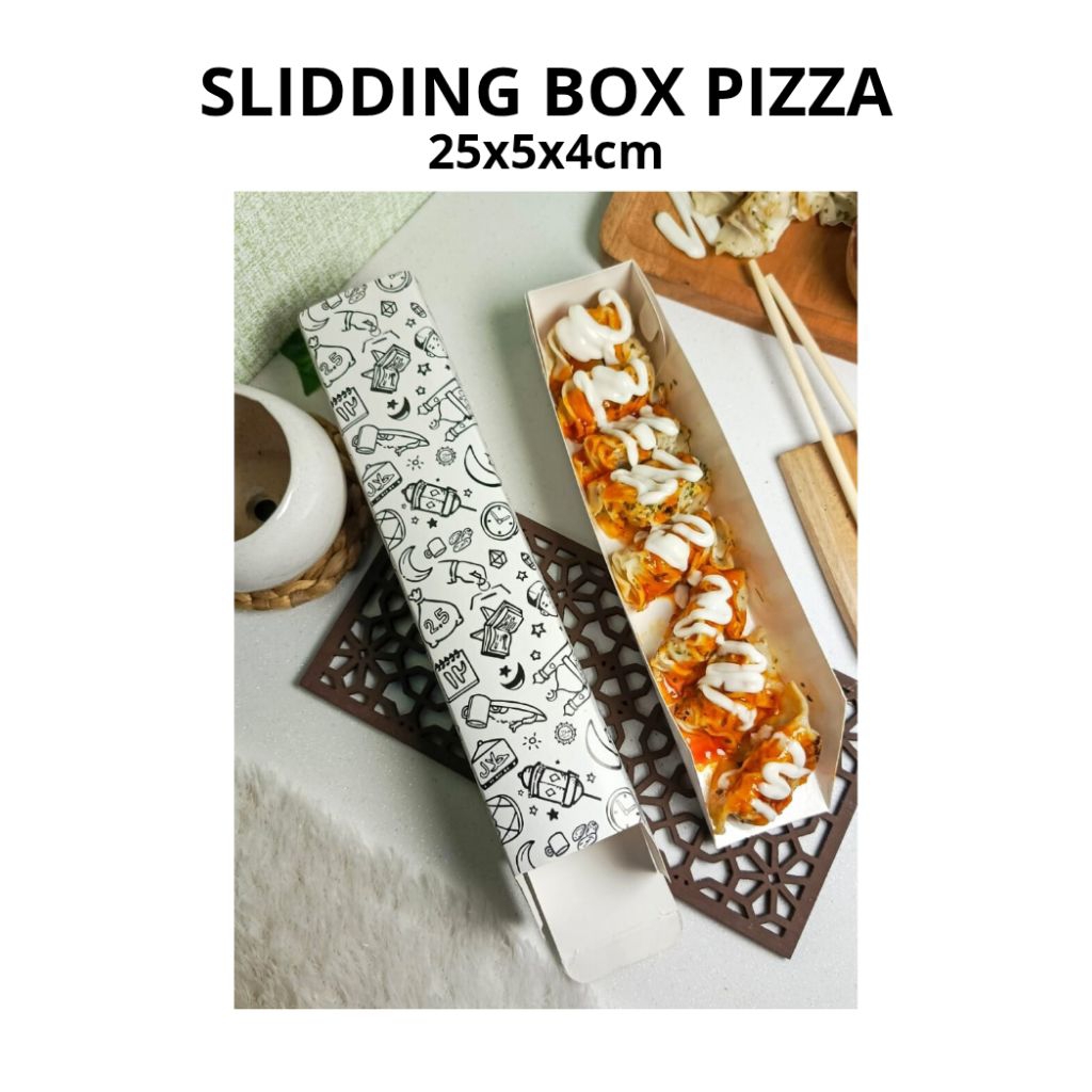 

Kotak Pizza Memanjang Slidding Box / Box Pizza Tarik / Kotak Sliding Box