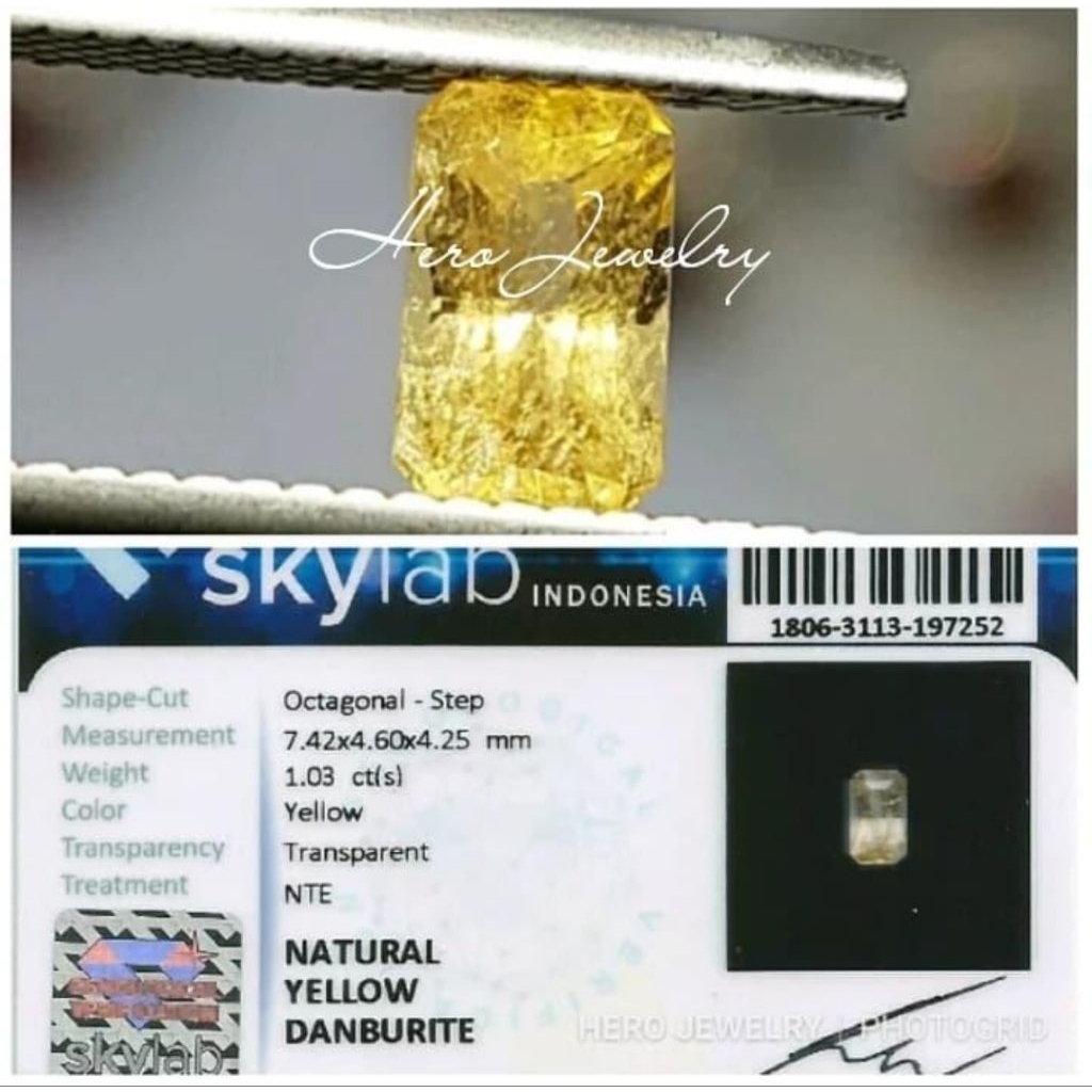 RARE. NATURAL  YELLOW DANBURITE Ada blue sapphire ceylon safir srilanka ruby birma garnet tsavorite 