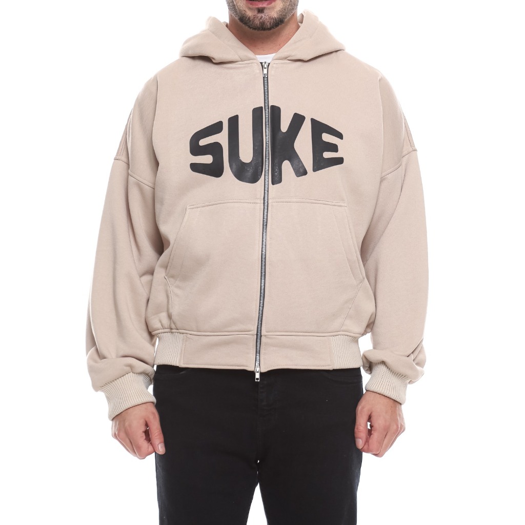 Jacket Hangat Basic Hoodie Tebal Pria Oversized // Sweater Resleting Depan Best Seller