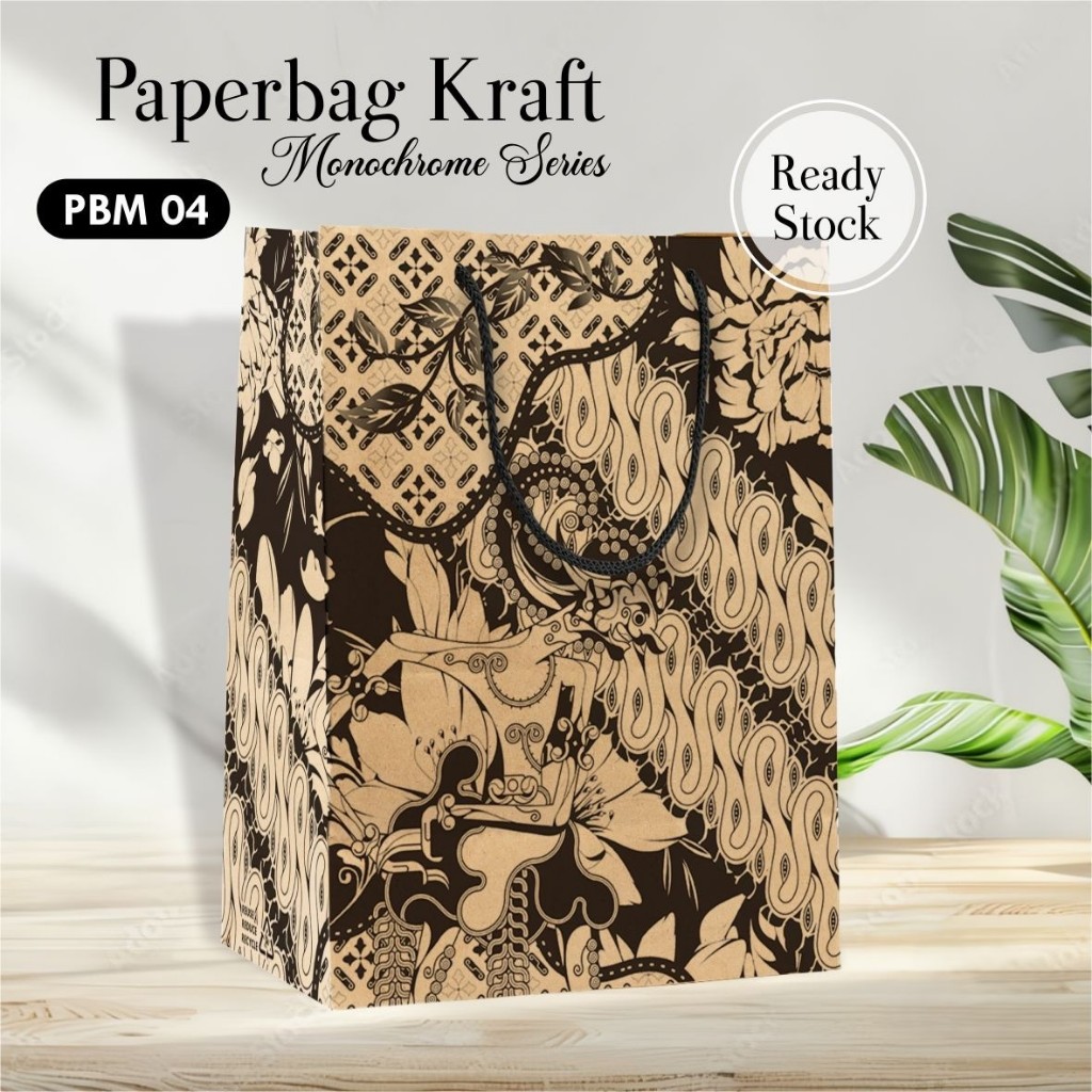 

Paper bag Pernikahan Murah Batik/Wayang Jawa Ukuran 20 x 25 x 10 cm Redy stock - PBM 04