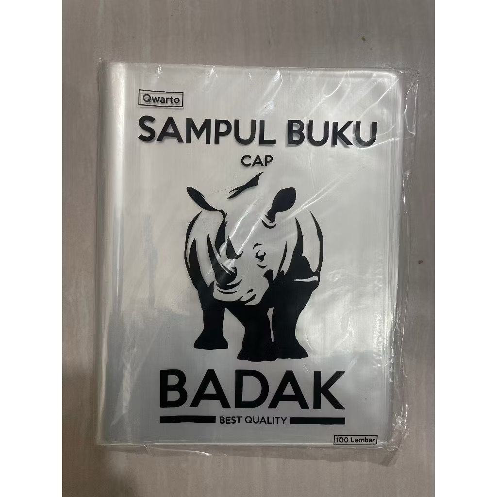 

Sampul buku plastik badak Qwarto dan Boxy kuarto isi 100 lembar