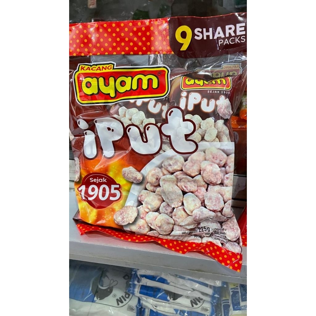 

Kacang Ayam Iput Rasa Sapi 9in1 225 gr