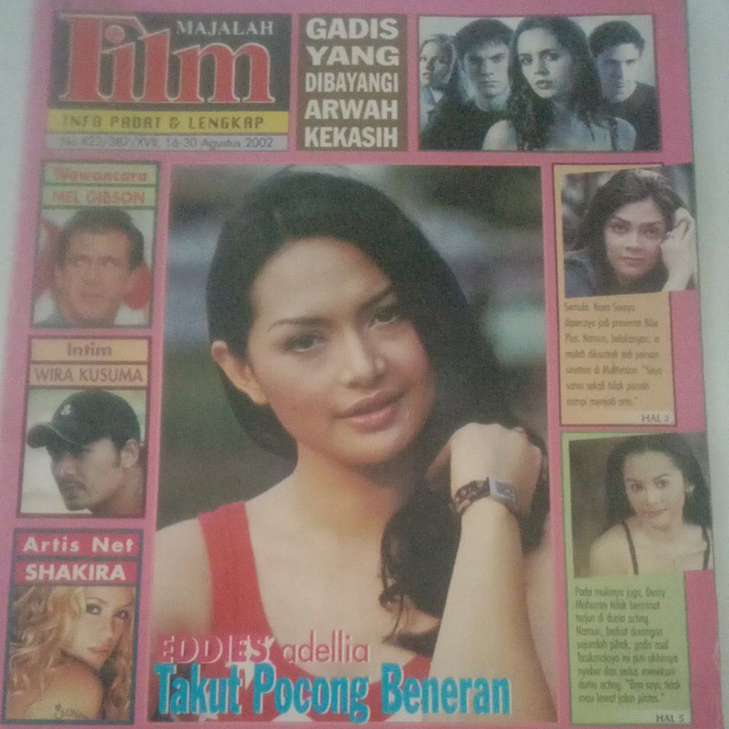 Majalah Film Tahun 2002 Cover Roniah Ismawati Noor Azizah (Eddies)